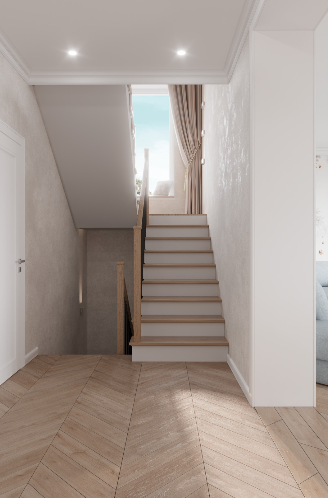 Дизайн интерьера двухэтажного дома 120 кв.м.