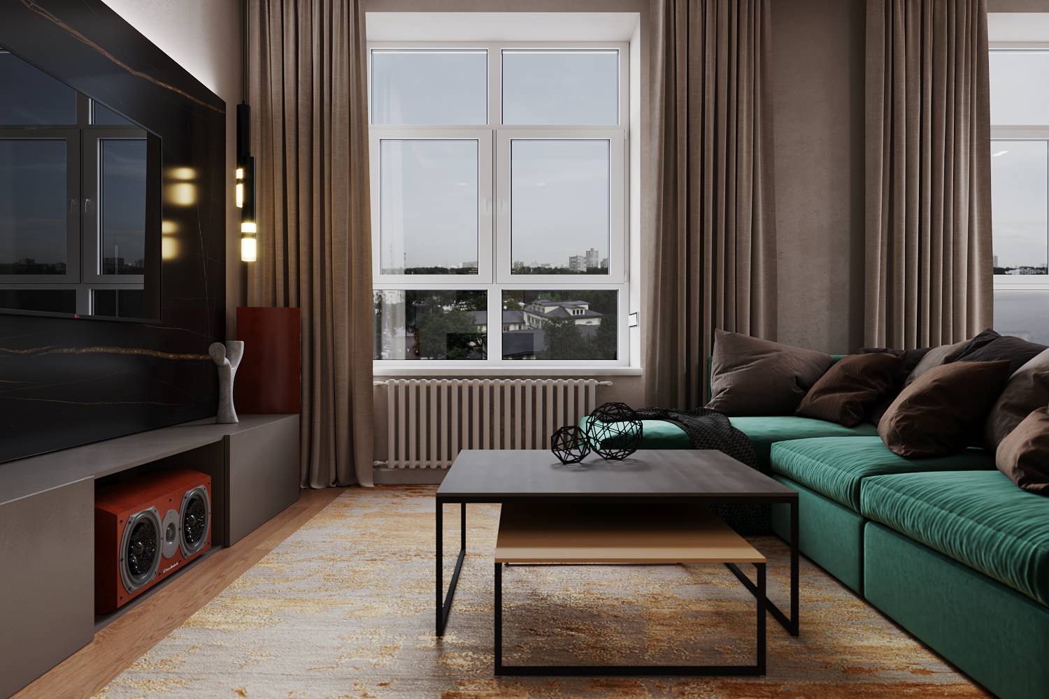 Контрастная квартира в ЖК Столичный