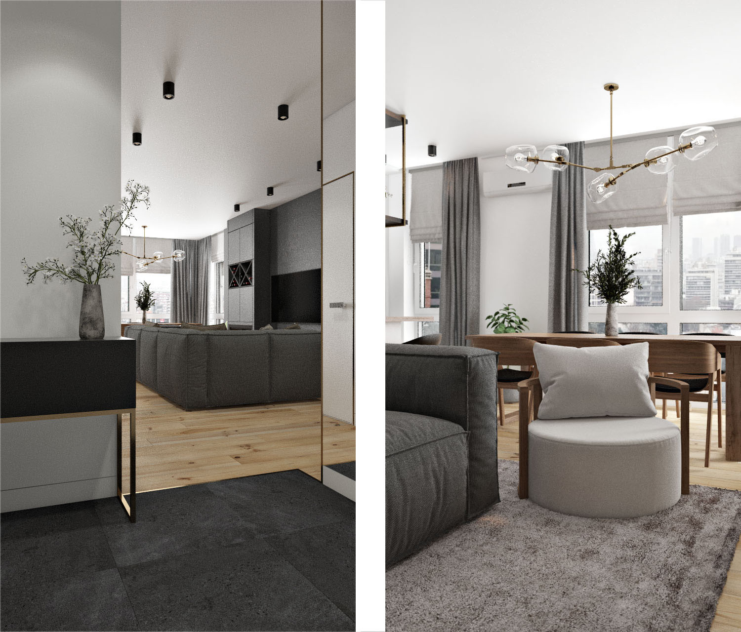 ЖК Spires, 3 комнаты, 81м²