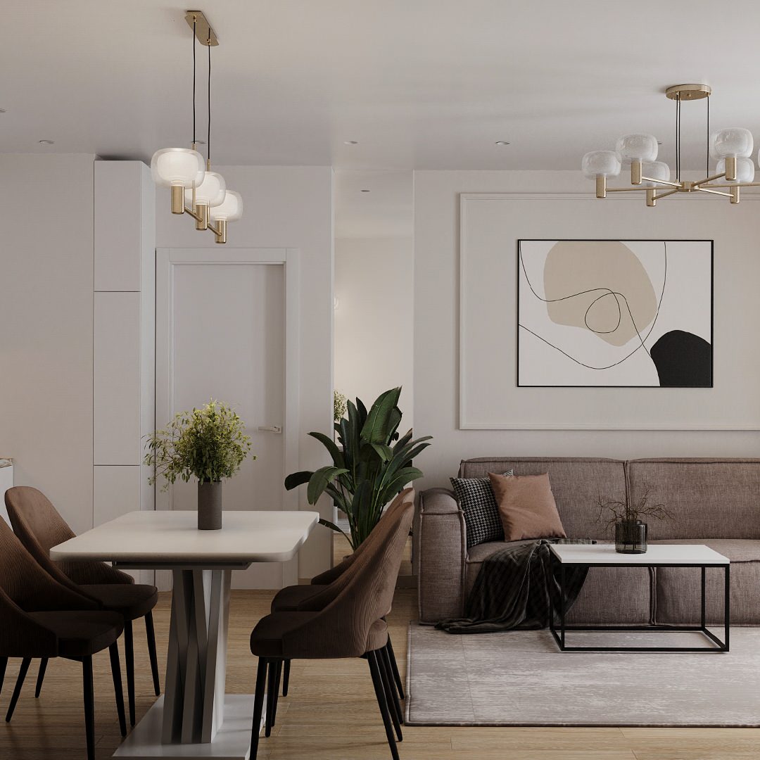 Дизайн-проект однокомнатной квартиры в ЖК "Модум")