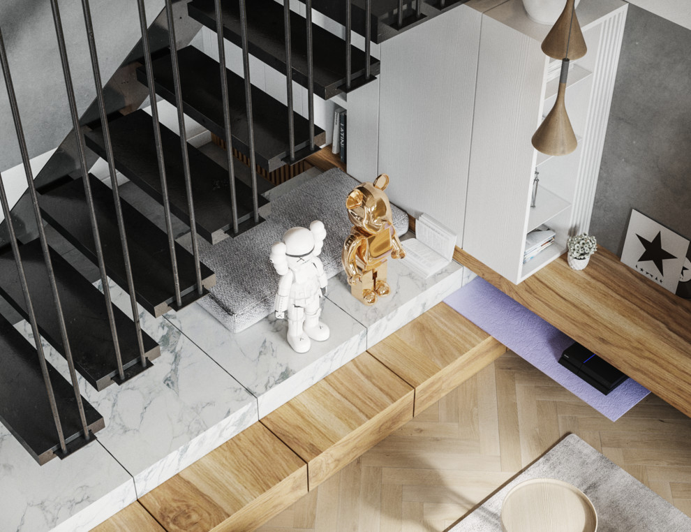 Обложка проекта: Двухэтажная квартира в Кирове