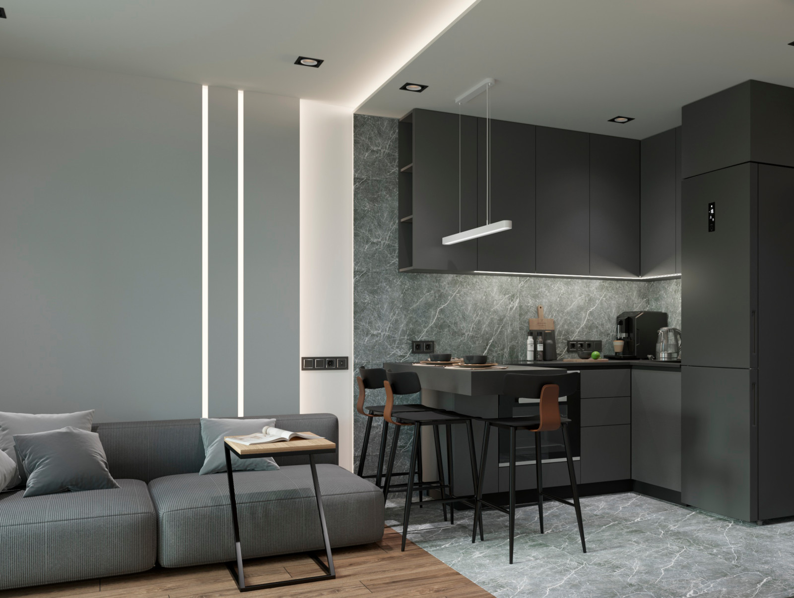 Дизайн проект квартиры 50м