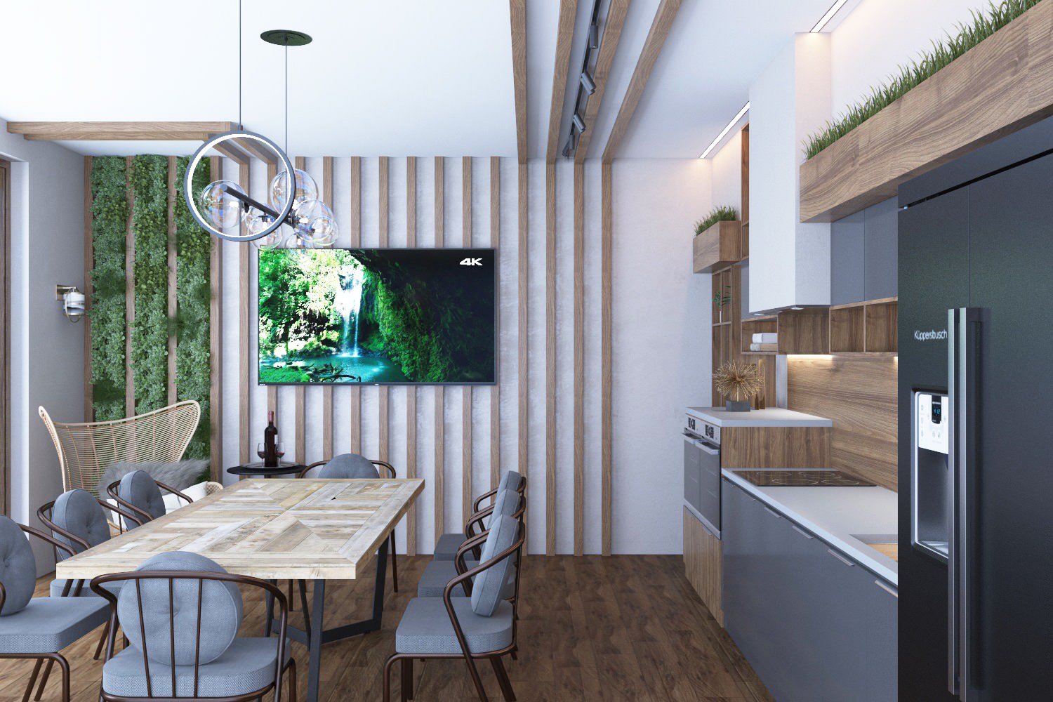 Дизайн интерьера летней кухни