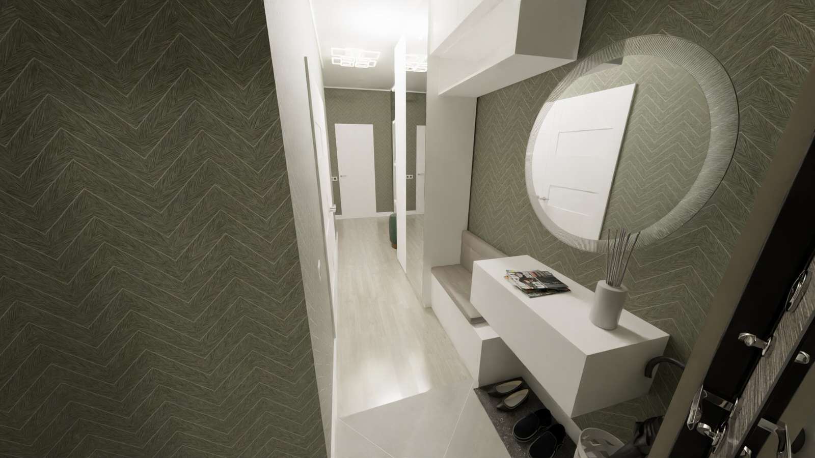 Обложка проекта: Дизайн решение для прихожей