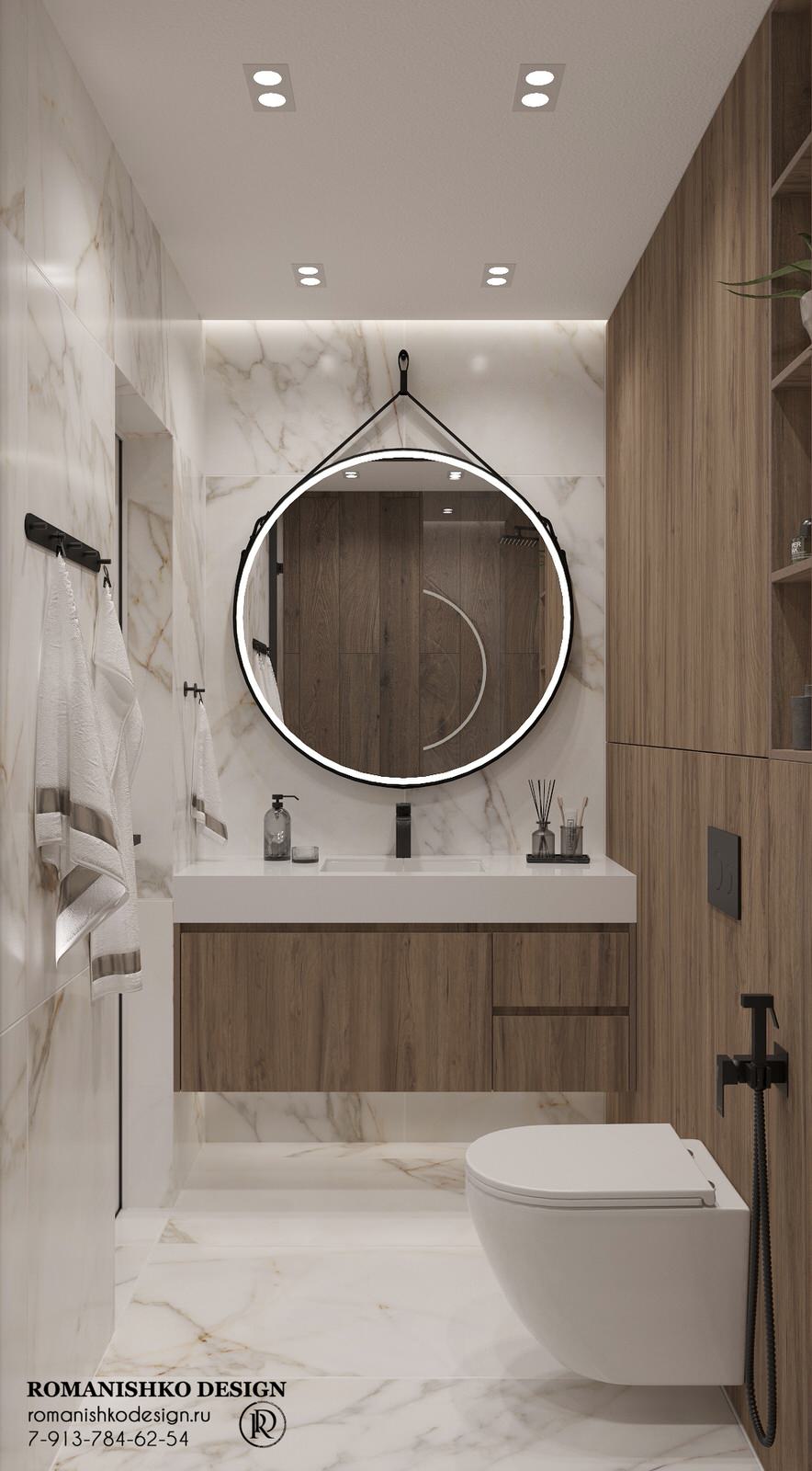 Дизайн санузлов жилой квартиры