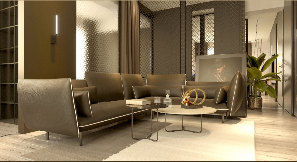 Обложка проекта: Квартира для мужчины в ЖК Серебряный Бор