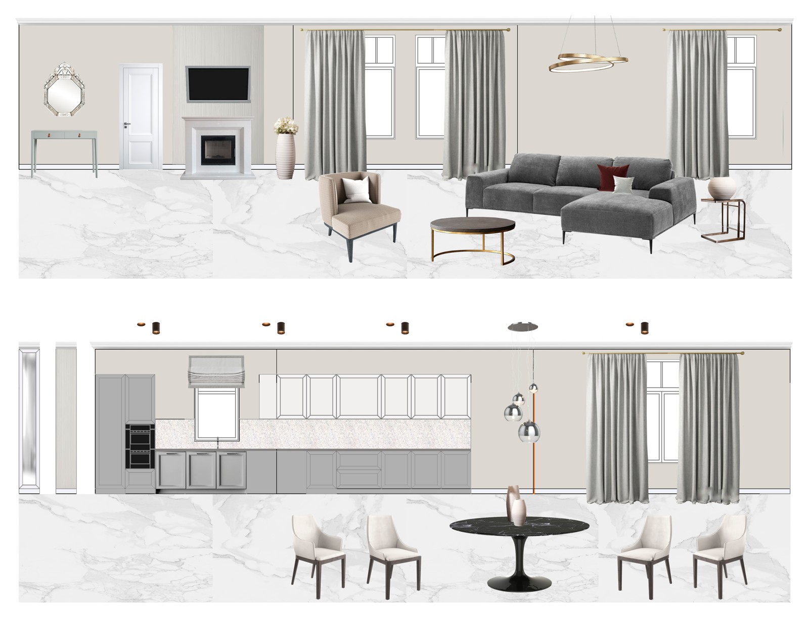 Стилистические эскизы