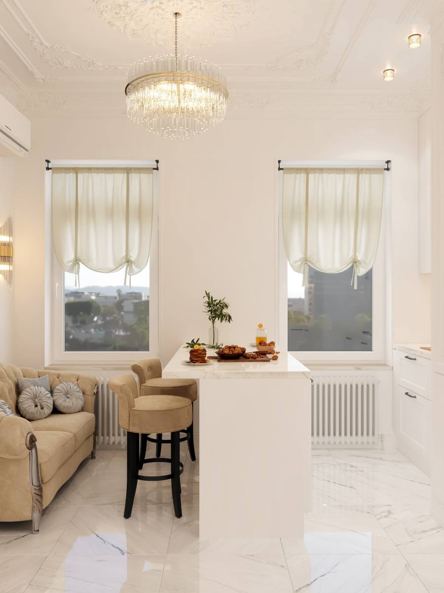 Проект небольшой квартиры в стиле Эклектика