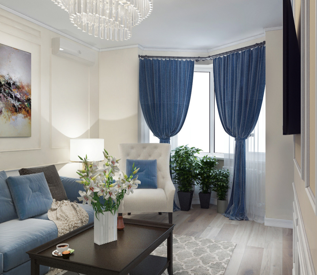 Дизайн гостиной в квартире | современная классика