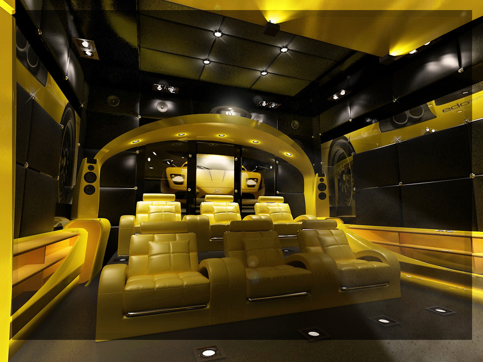 Тематический кинозал в стиле Ferrari 2