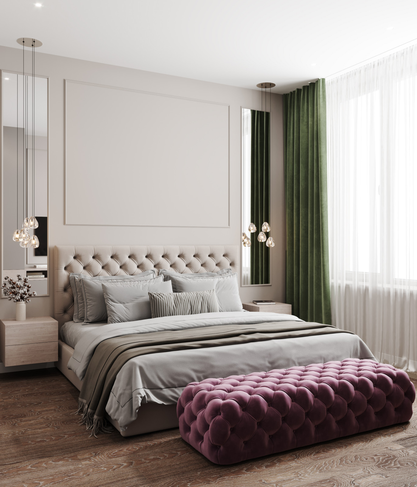 Квартира 73 кв. м. в современном стиле Новочерёмушкинская 17