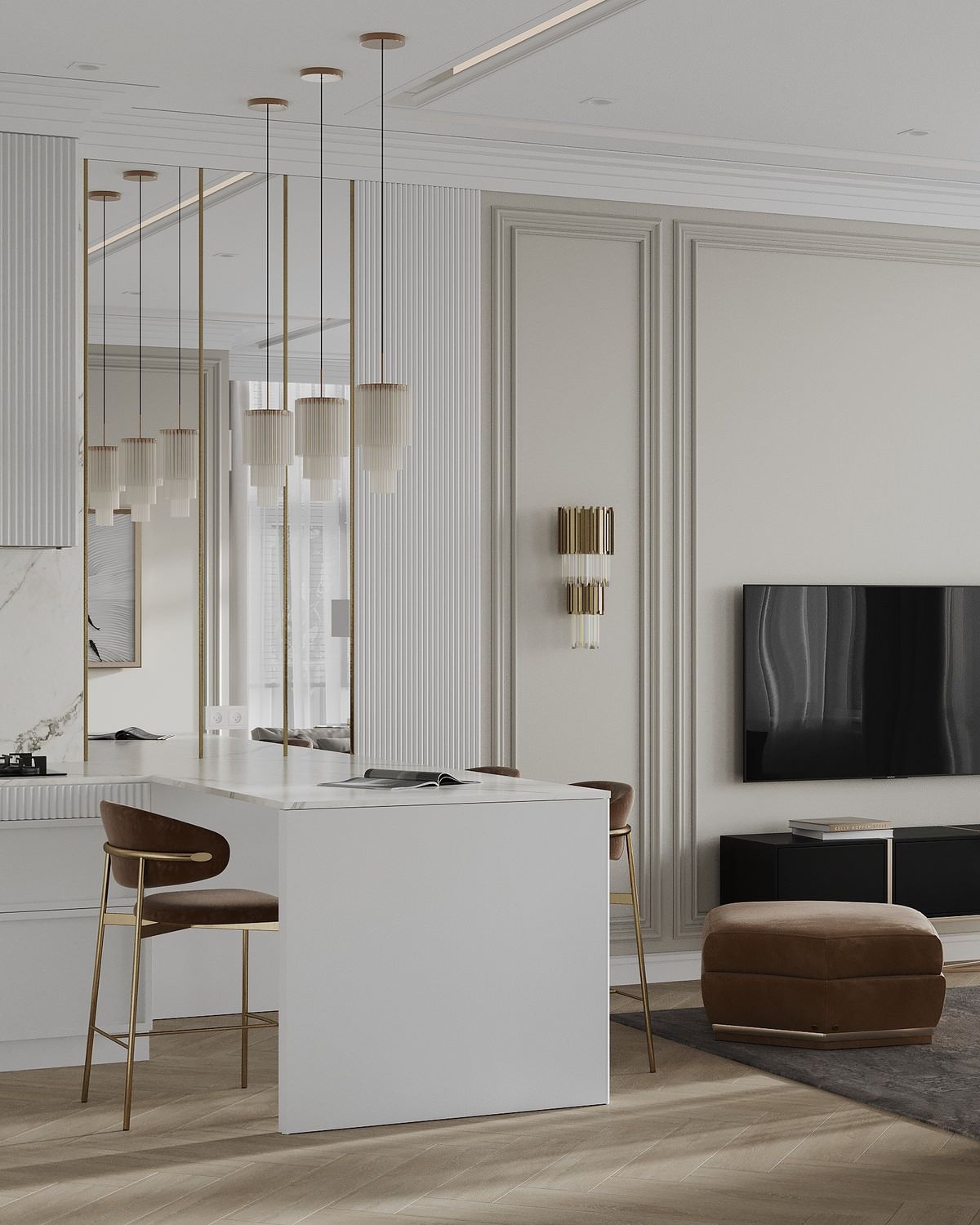 Дизайн-проект двухкомнатной квартиры для семейной пары