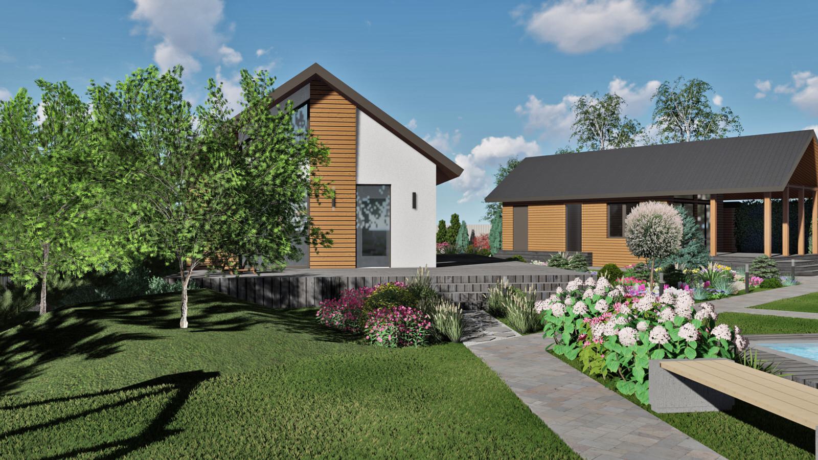 Ландшафт участка в д.Ключи