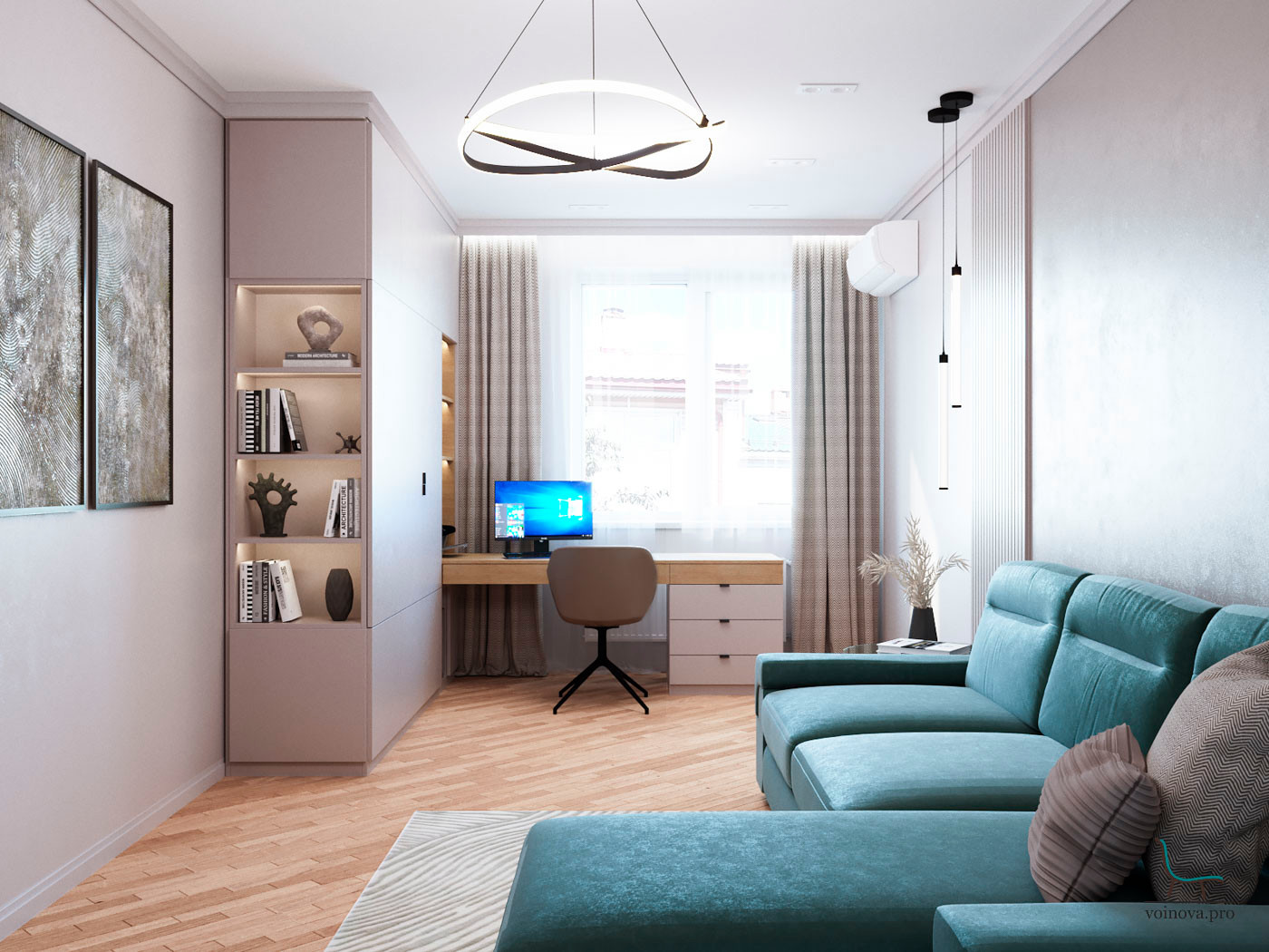 Обложка проекта: Современный кабинет дома