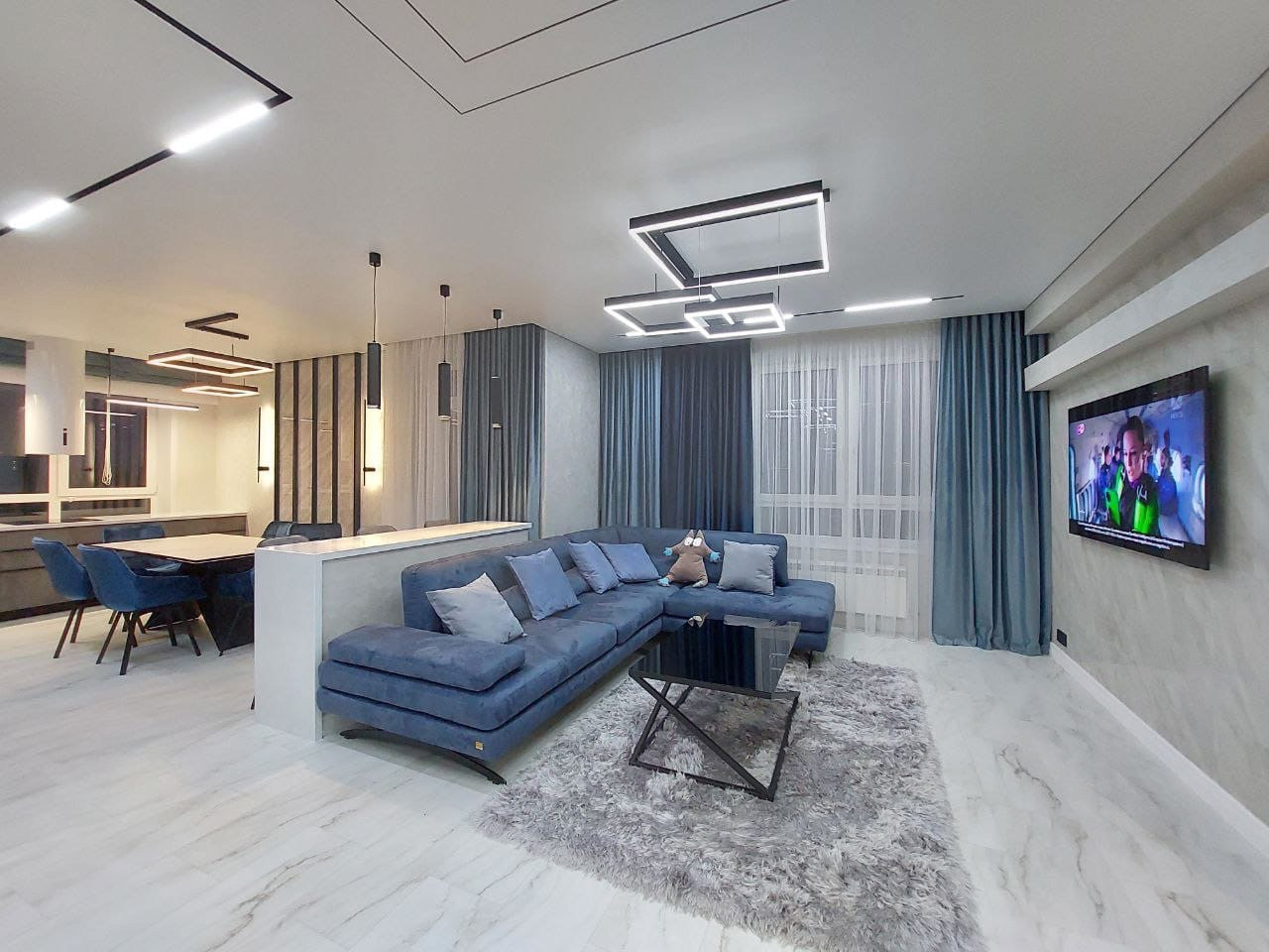 Теневые потолки в ЖК Романтика