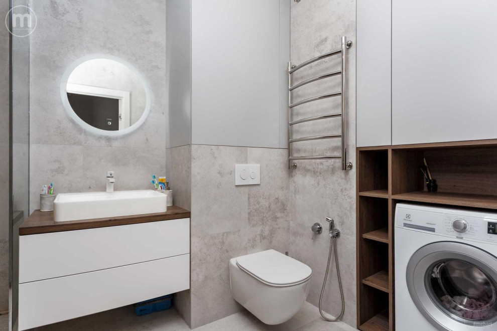 Светлая ванная комната