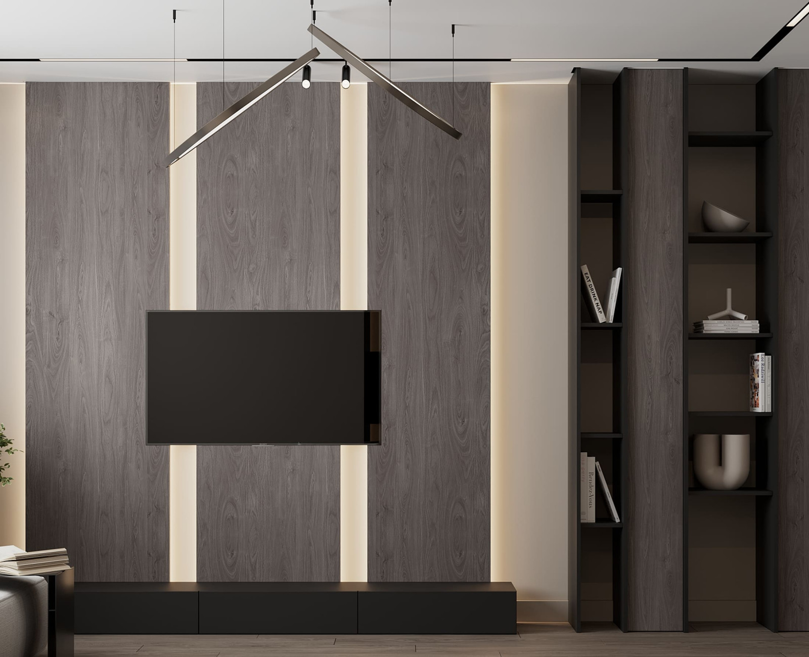 Дизайн-проект квартиры для семейной пары в современном стиле