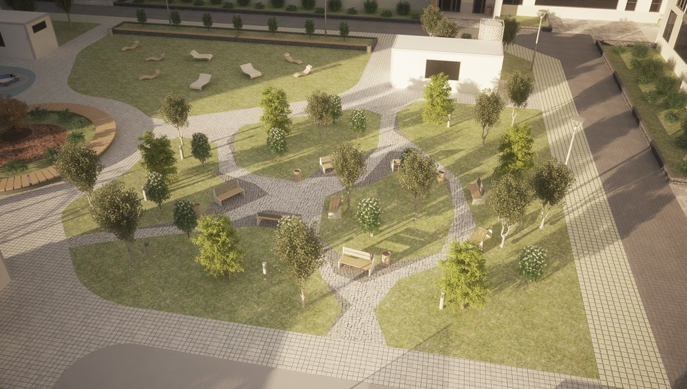 Эскизный проект благоустройства территории квартала "Новин" ГП4