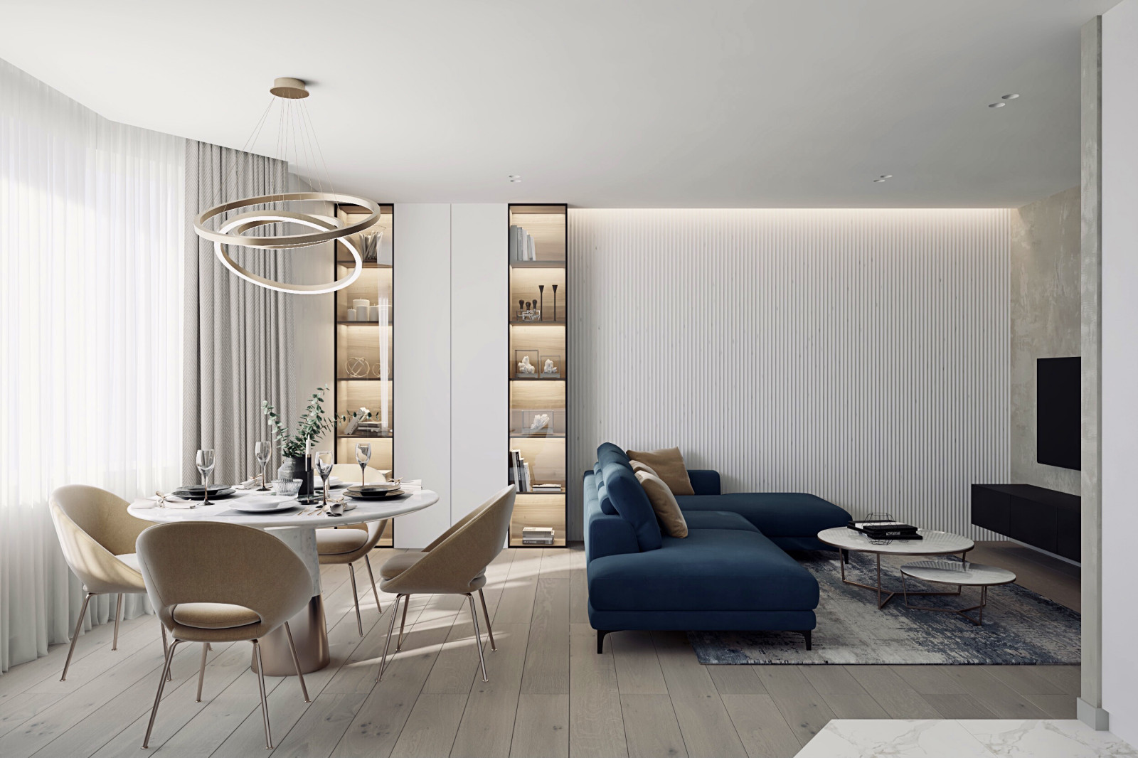 Обложка проекта: Гостиная-кухня