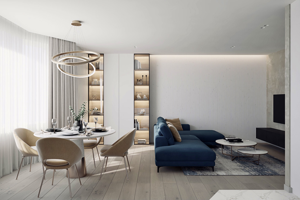 Обложка проекта: Гостиная-кухня