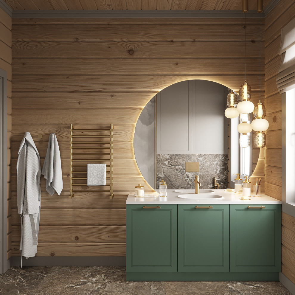 Дизайн санузла в загородном доме