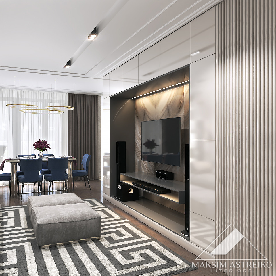 Современный интерьер с элементами арт деко