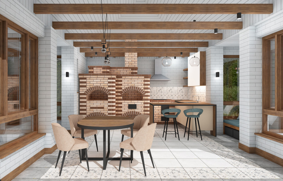 Дизайн-проект летней кухни.