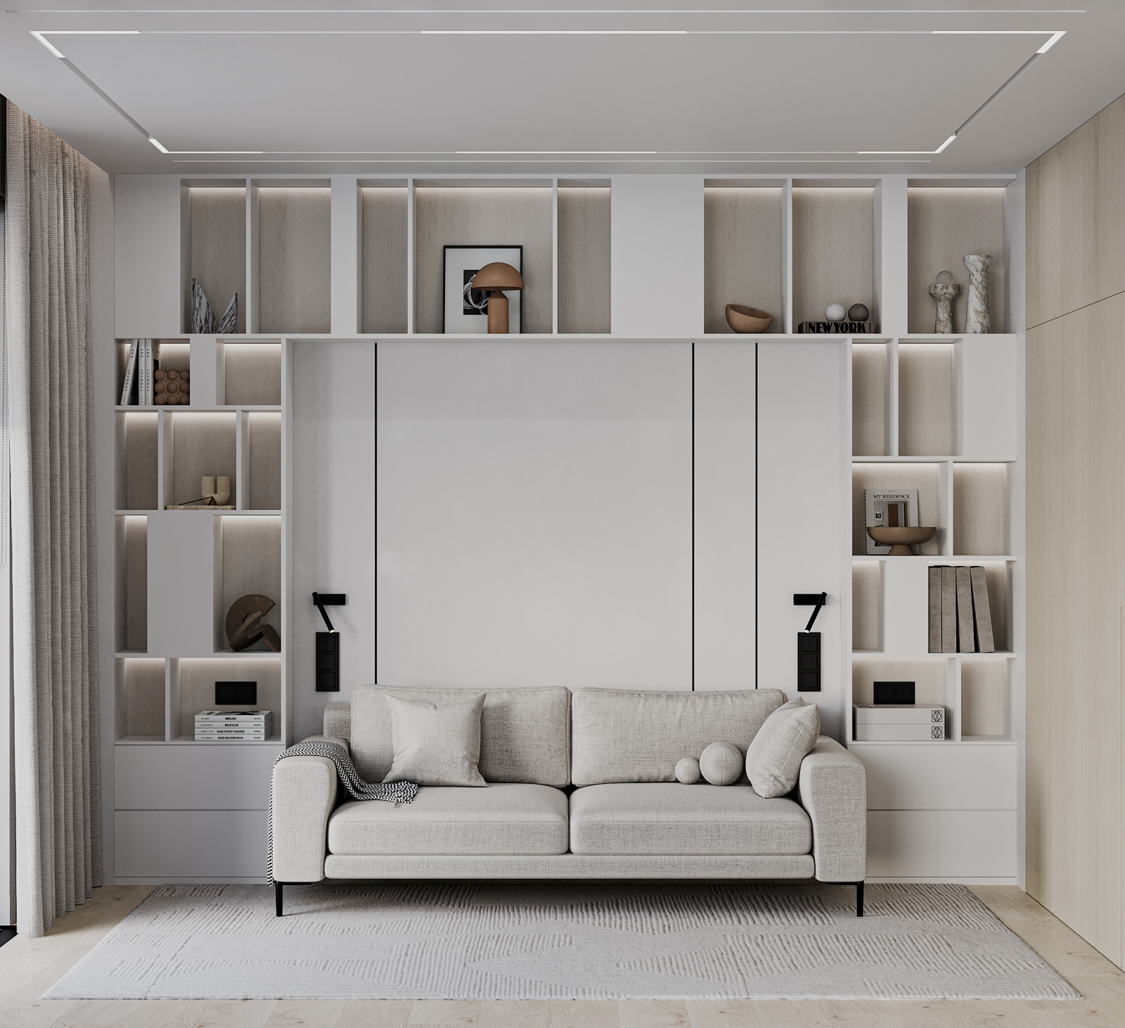 Проект оформления интерьера квартиры 90 кв.м