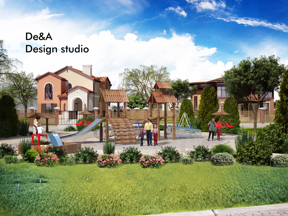 Визуализация коттеджного поселка