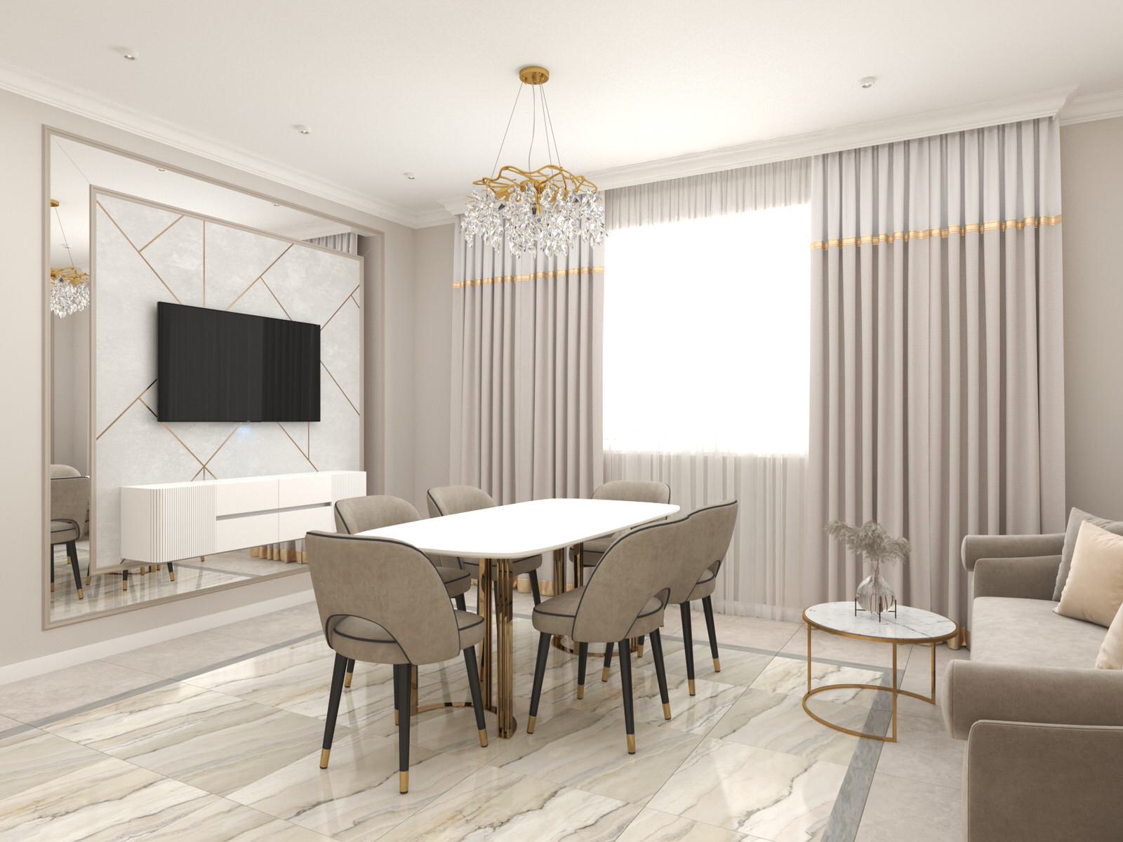 Кухня-гостиная 28 кв.м