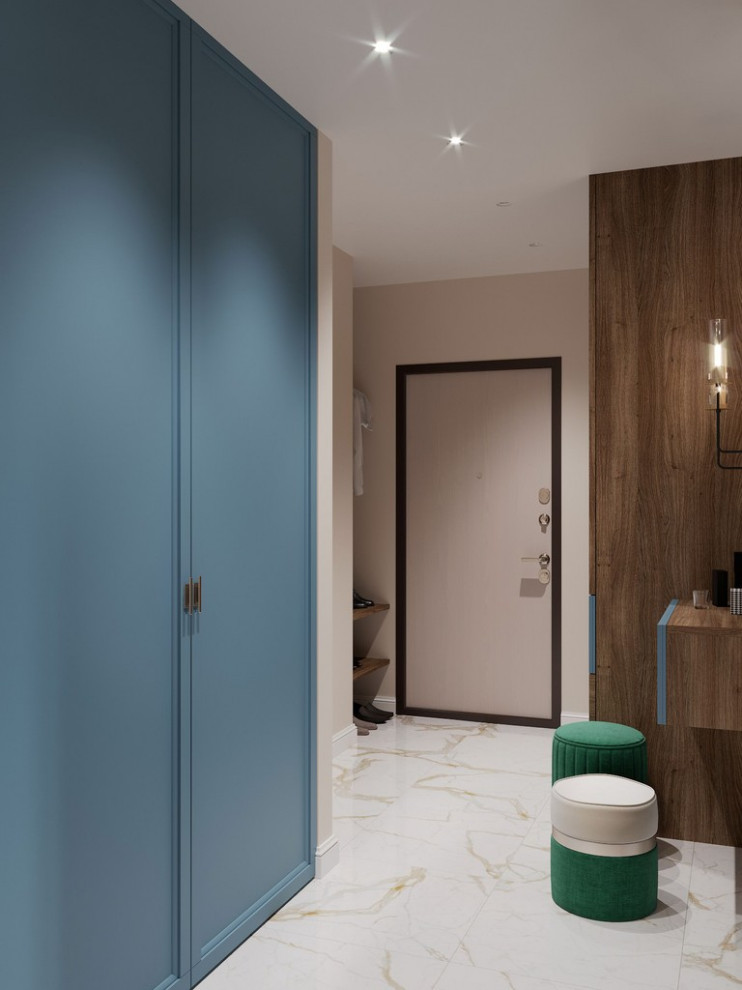 Дизайн интерьера квартиры в современном стиле в ЖК «Царская столица», 107 кв.м.