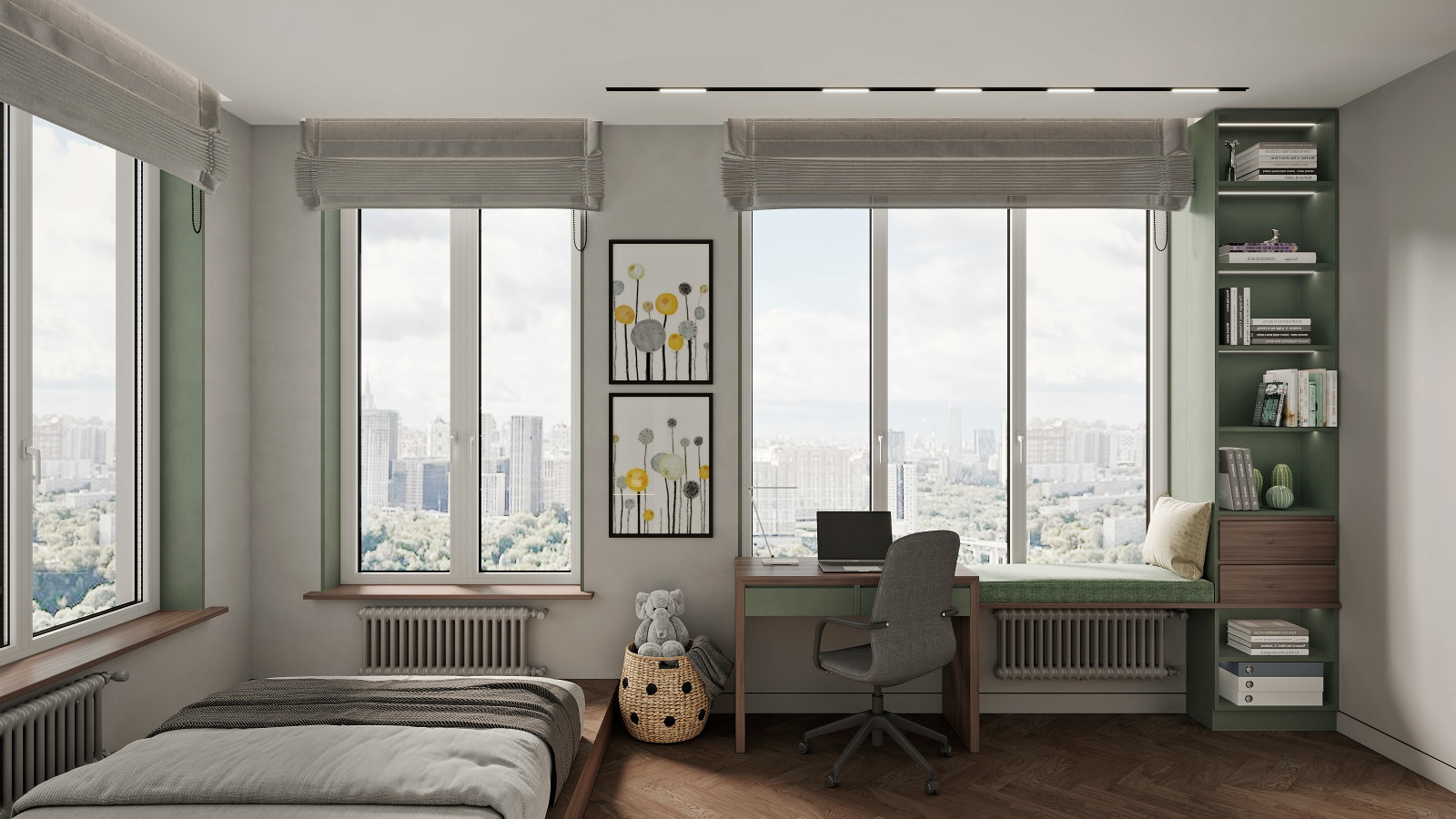 ЖК "Огни". Квартира для большой семьи. Детская сына.