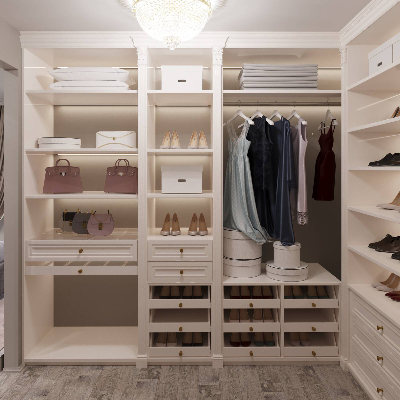 Визуализация гардеробной.