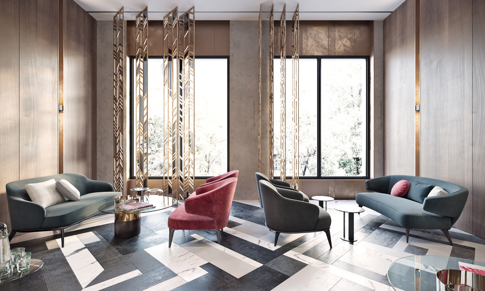 Лобби в многоэтажном жилом доме