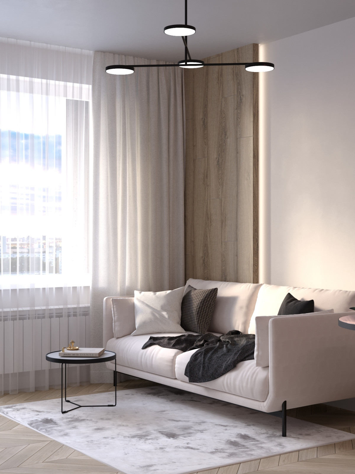 Светлая квартира для молодой пары в ЖК Новый город, 39 кв.м.