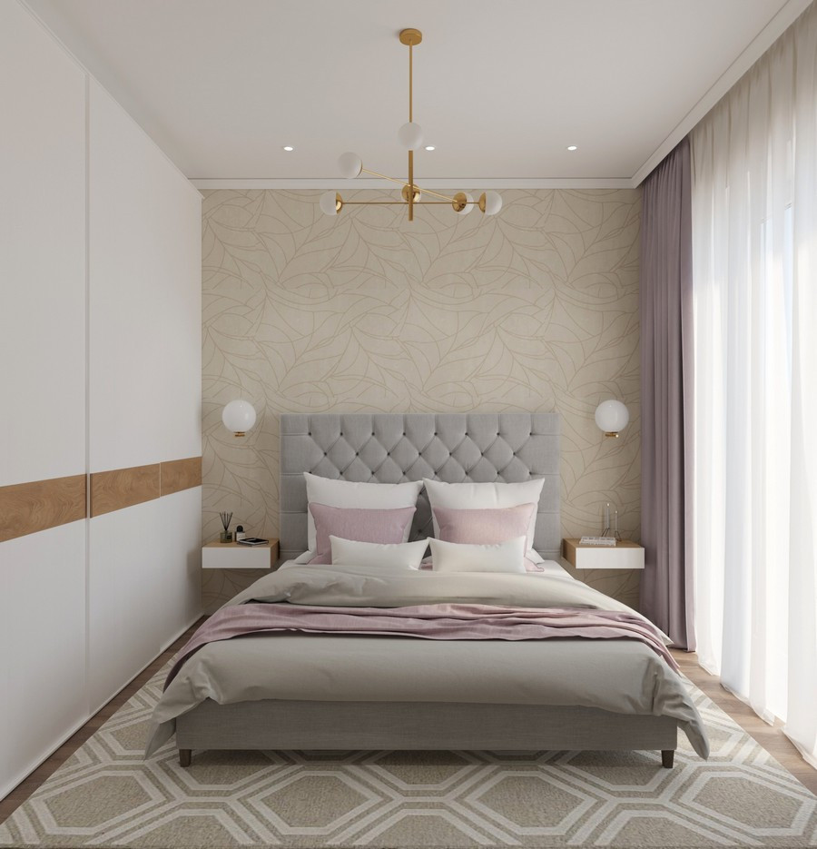 Дизайн двухкомнатной квартиры в светлых тонах