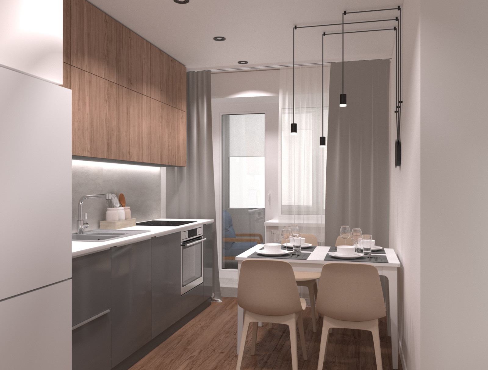 Трехкомнатная квартира 77 м.кв. на проспекте Мира