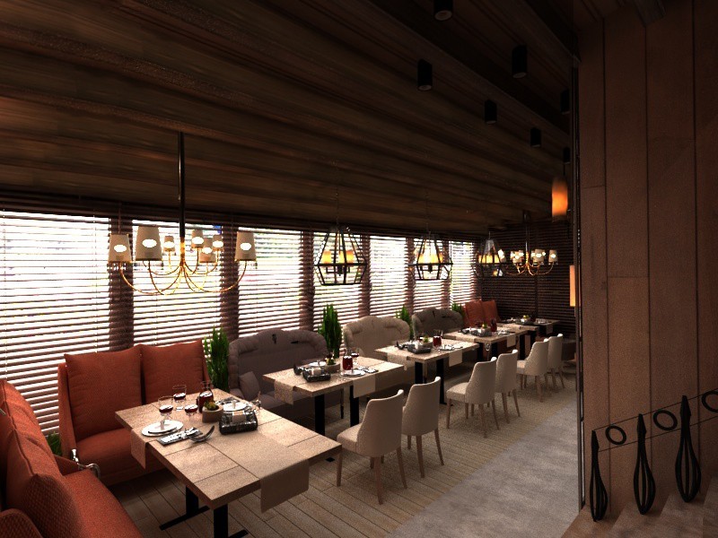 Концепция  зала ресторана