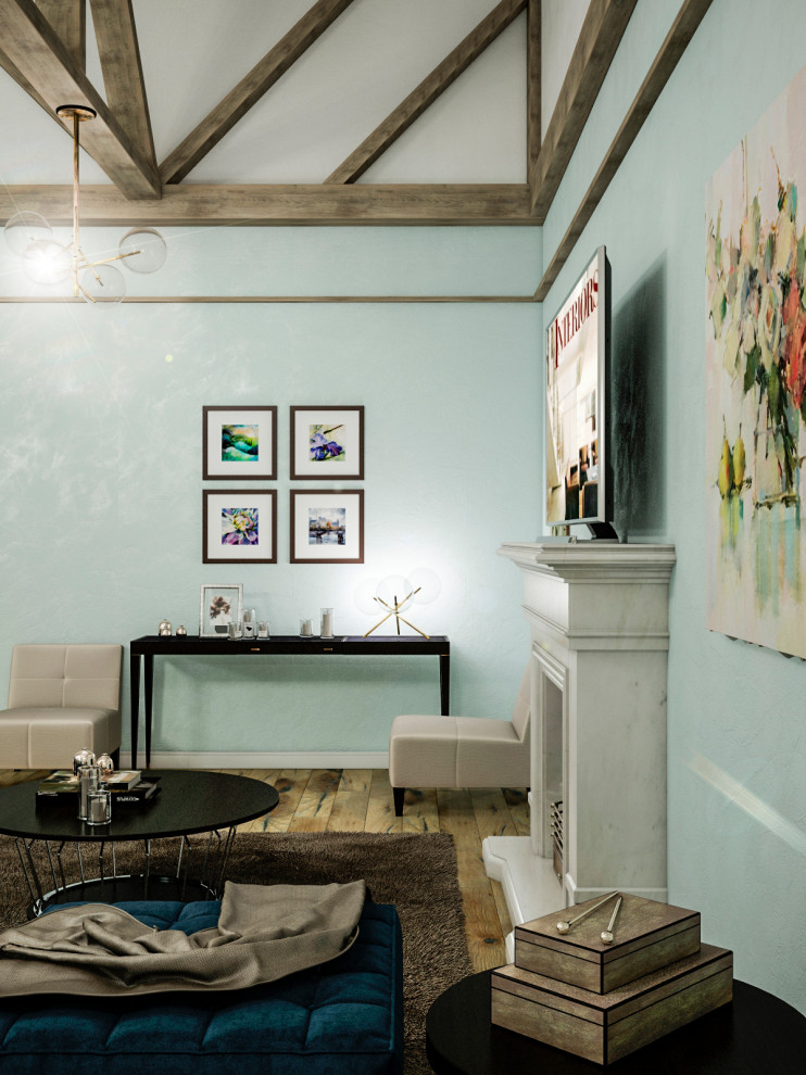 Интерьер загородного дома "Весенняя"