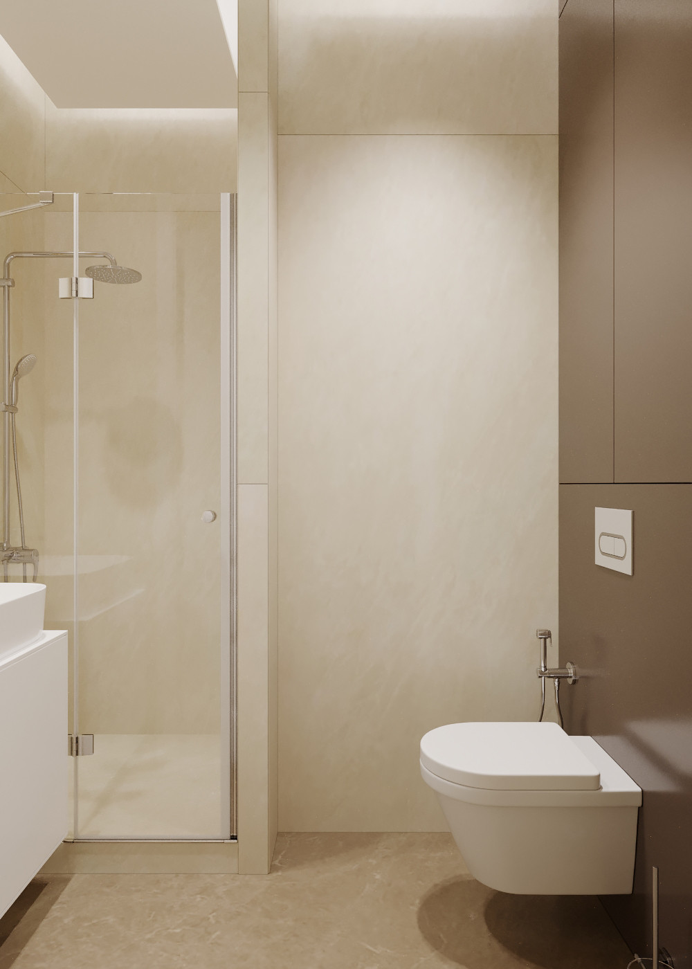 Ждановская 45. Гостевой санузел