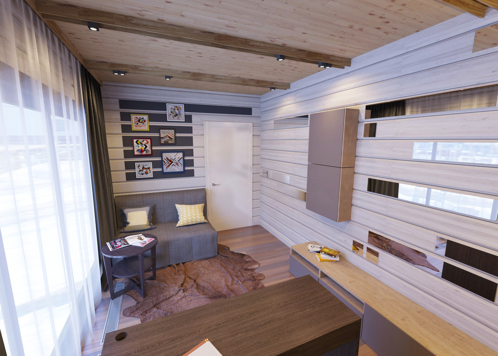 Обложка проекта: Интерьеры дома из бруса