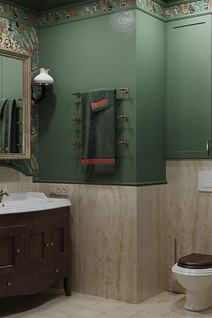 Обложка проекта: Квартира с намёком на классику на ул. Батальонная