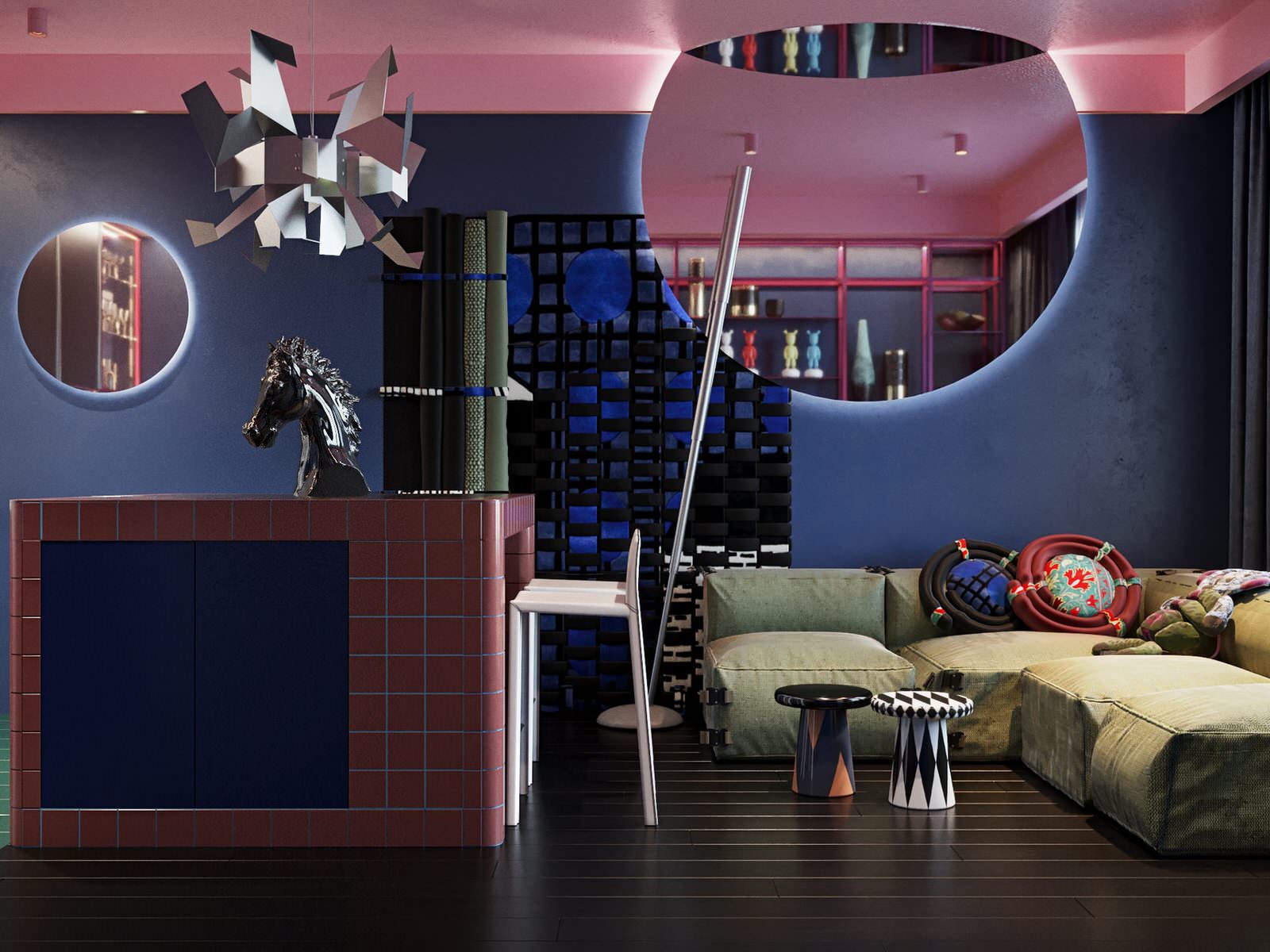 Гостиная. Квартира в ЖК "МИД"