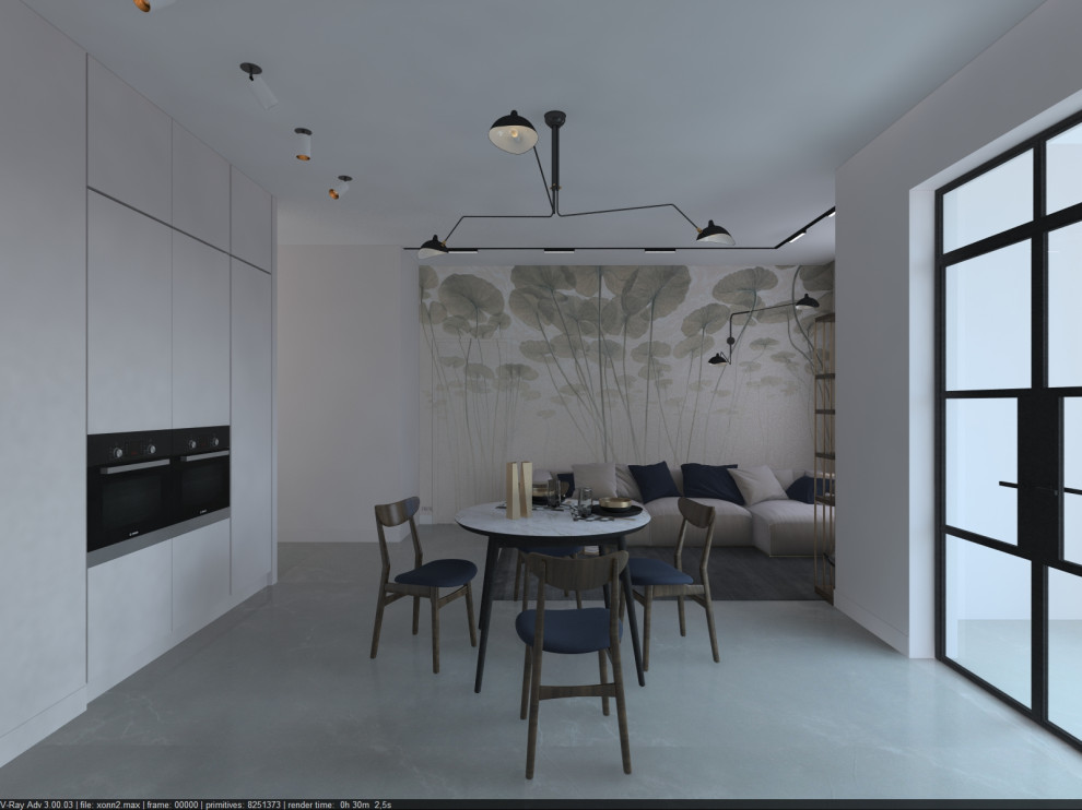 Квартира в стиле минимализм для молодой семьи