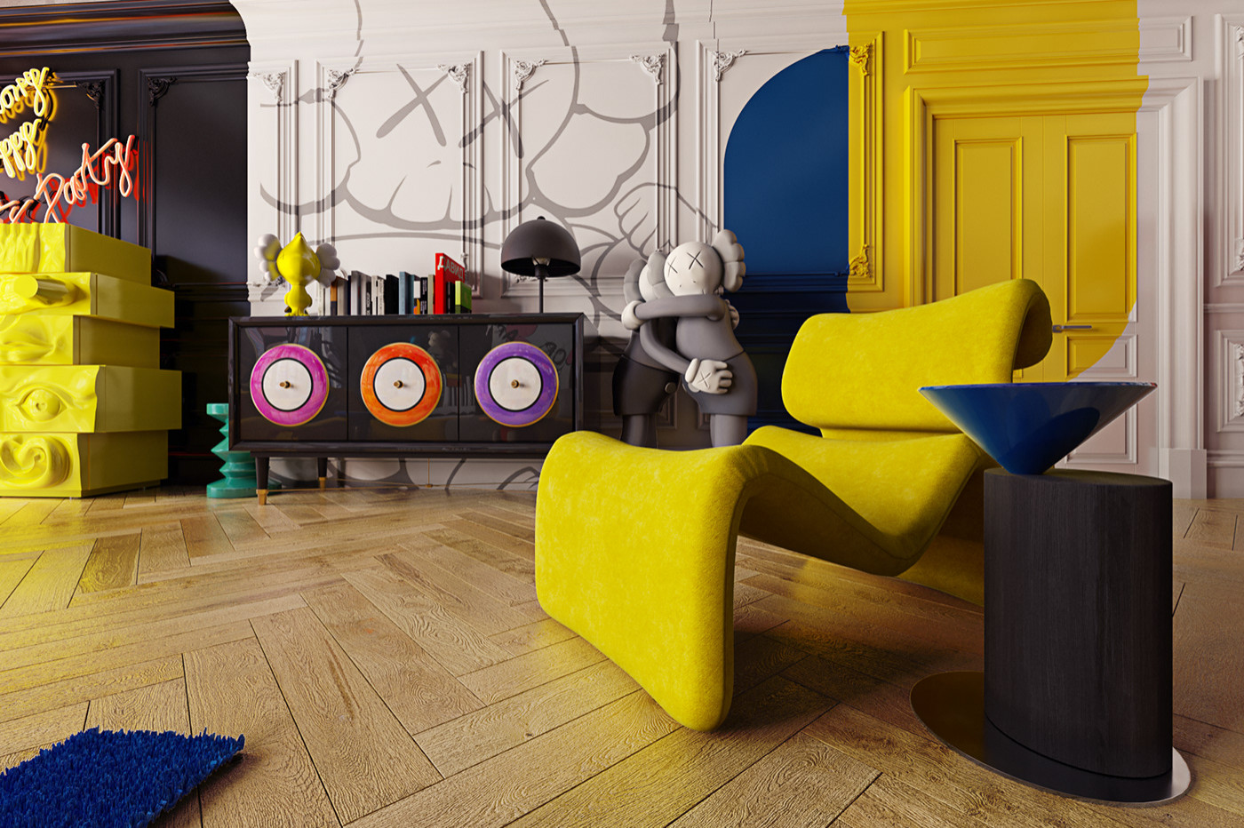 Дизайн апартаментов "FUN BOX"