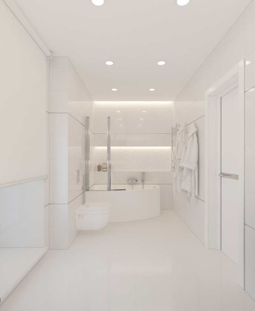 Ванная комната в светлых тонах