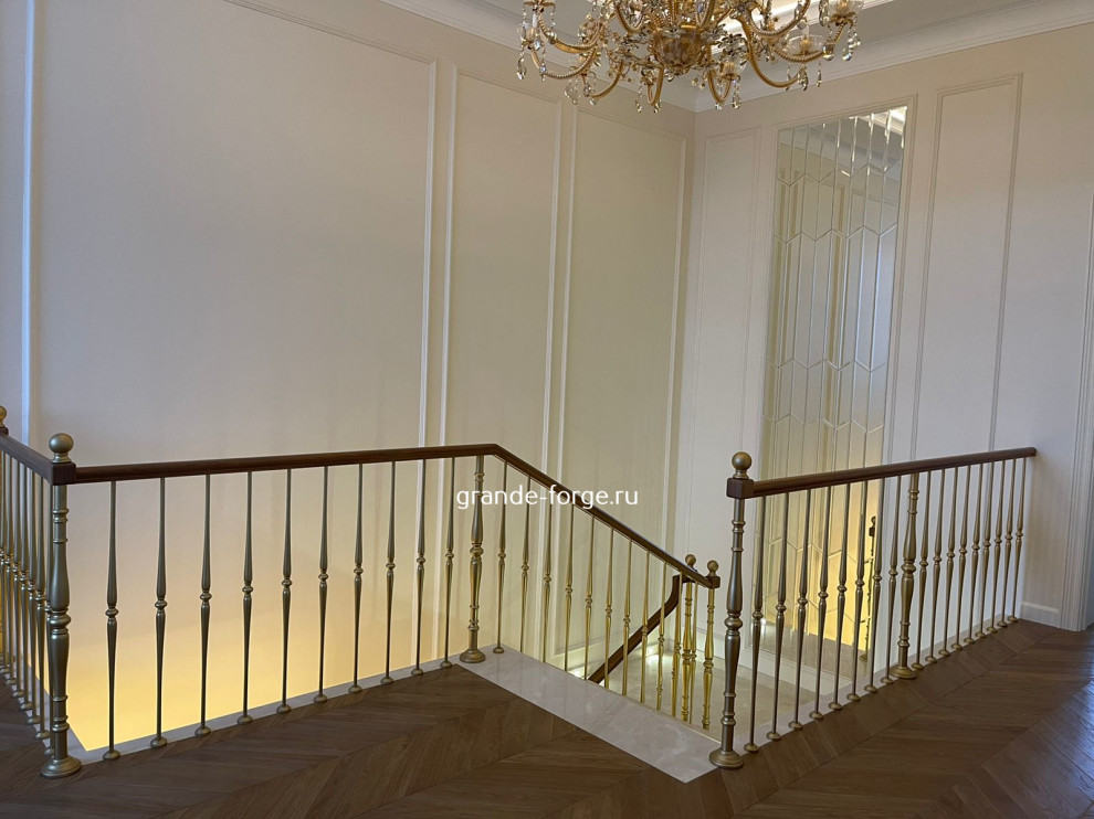 Лестница, стальное ограждение, фабрика Grande forge(Франция), коллекция "Рондо"