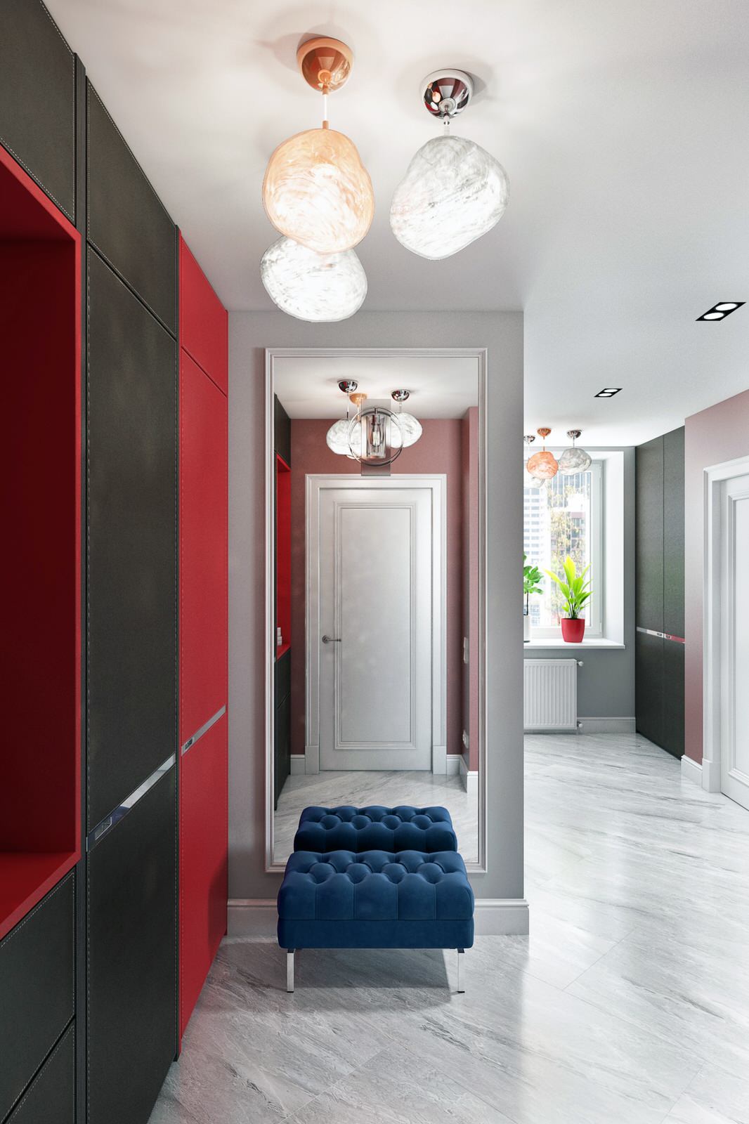 Интерьер квартиры в ЖК Wellton Park (95,7 кв.м.) "Палитра"