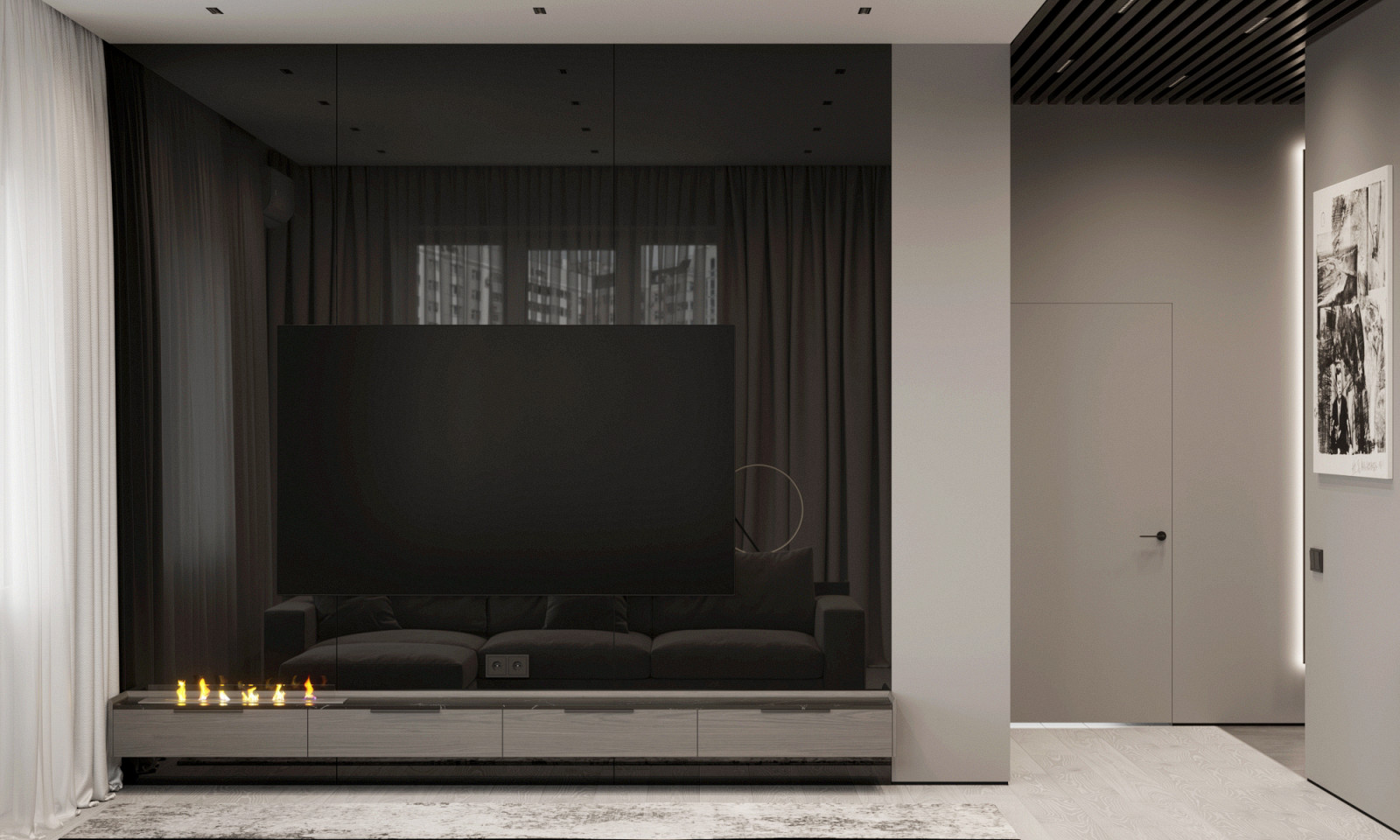 Кухня-гостиная из проекта по ул. Автономная