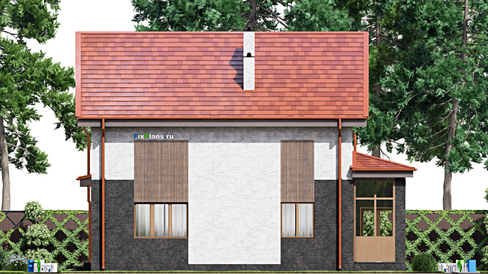 Проект двухэтажного дома 12х14 м S185м2 F-15227